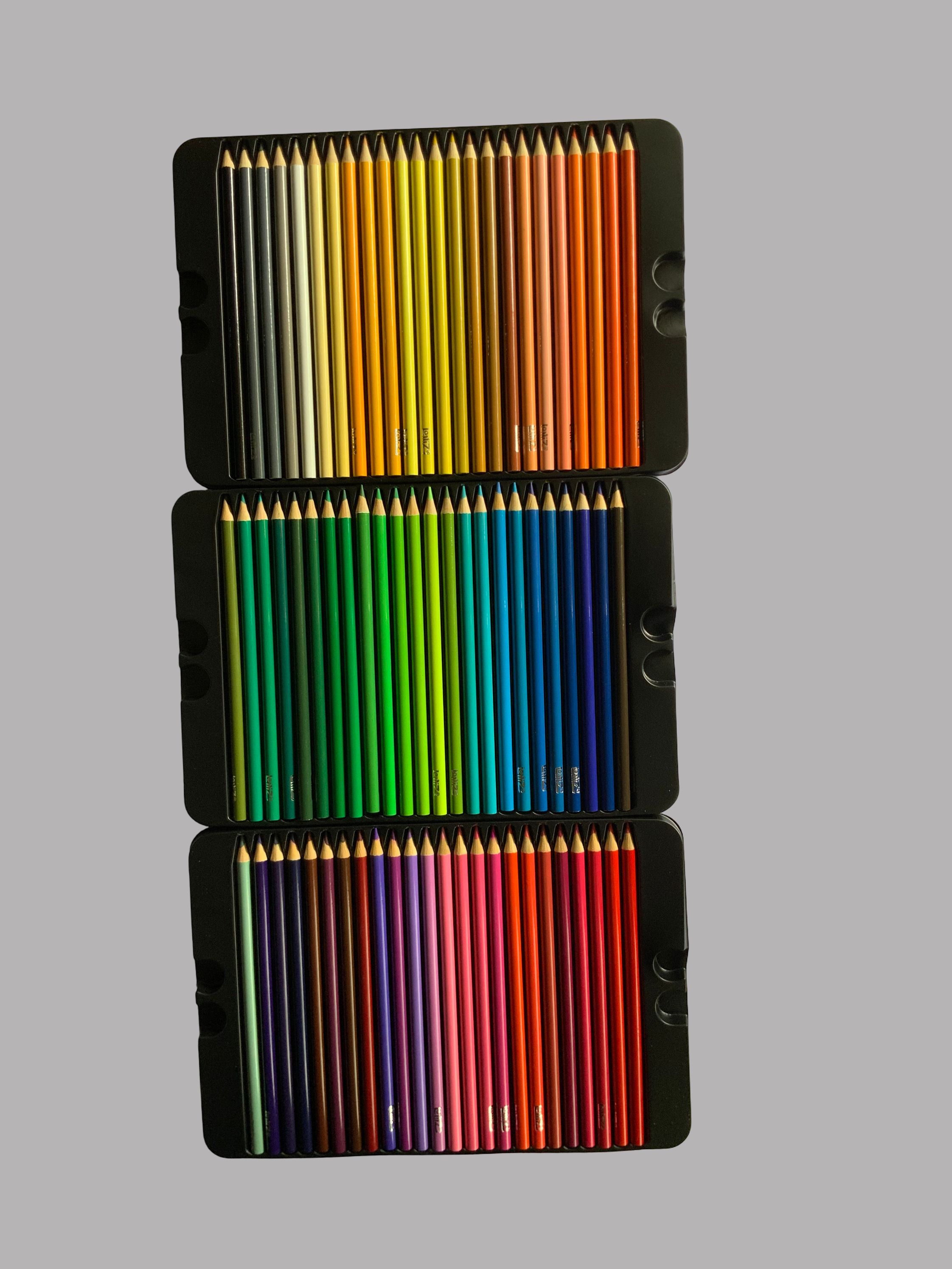 LolliZ 72 Colors Metal Box Professional Oil Colour Pencil Set Artist Painting Sketching Wood Color Pencil School Art Supplies