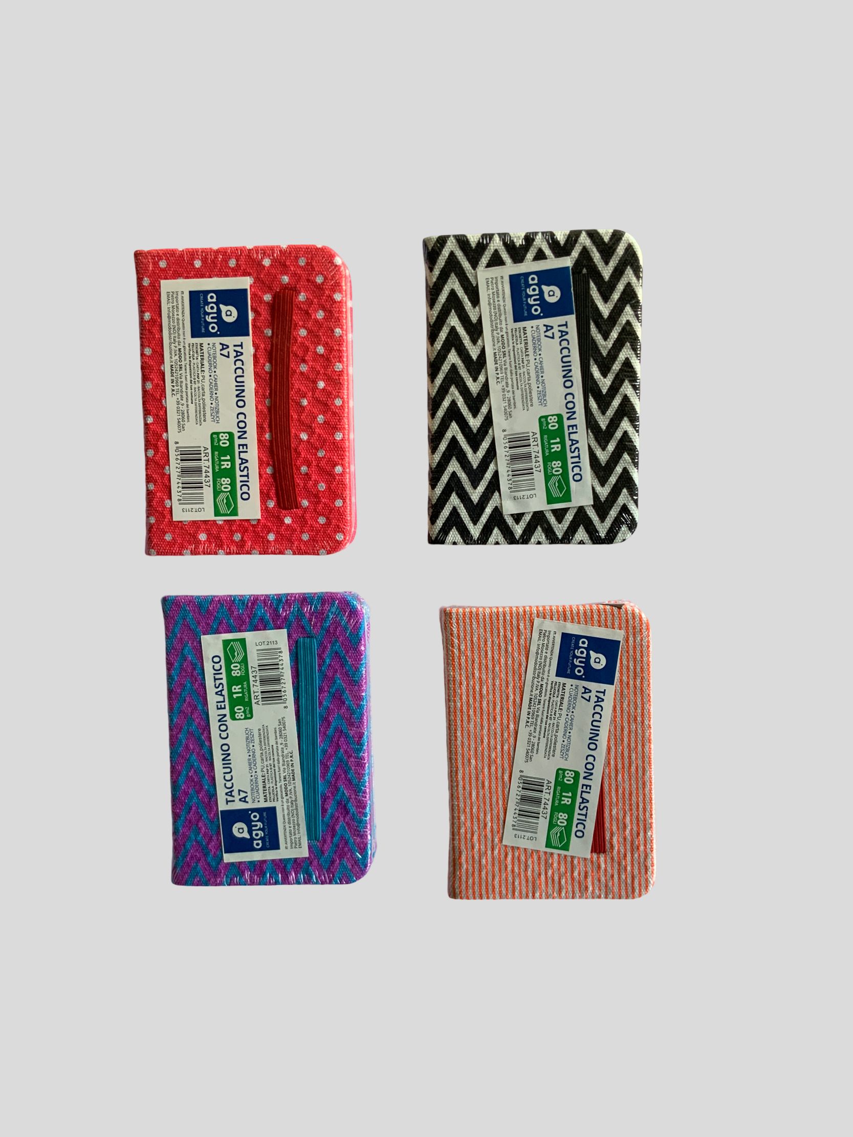 A5, A6, A7 160 pages Hard Cover Notebook, zigzag notebook, elastic band journal, lined pages, stylish notebook, school supplies, office notebook, gift notebook NOTEPADS