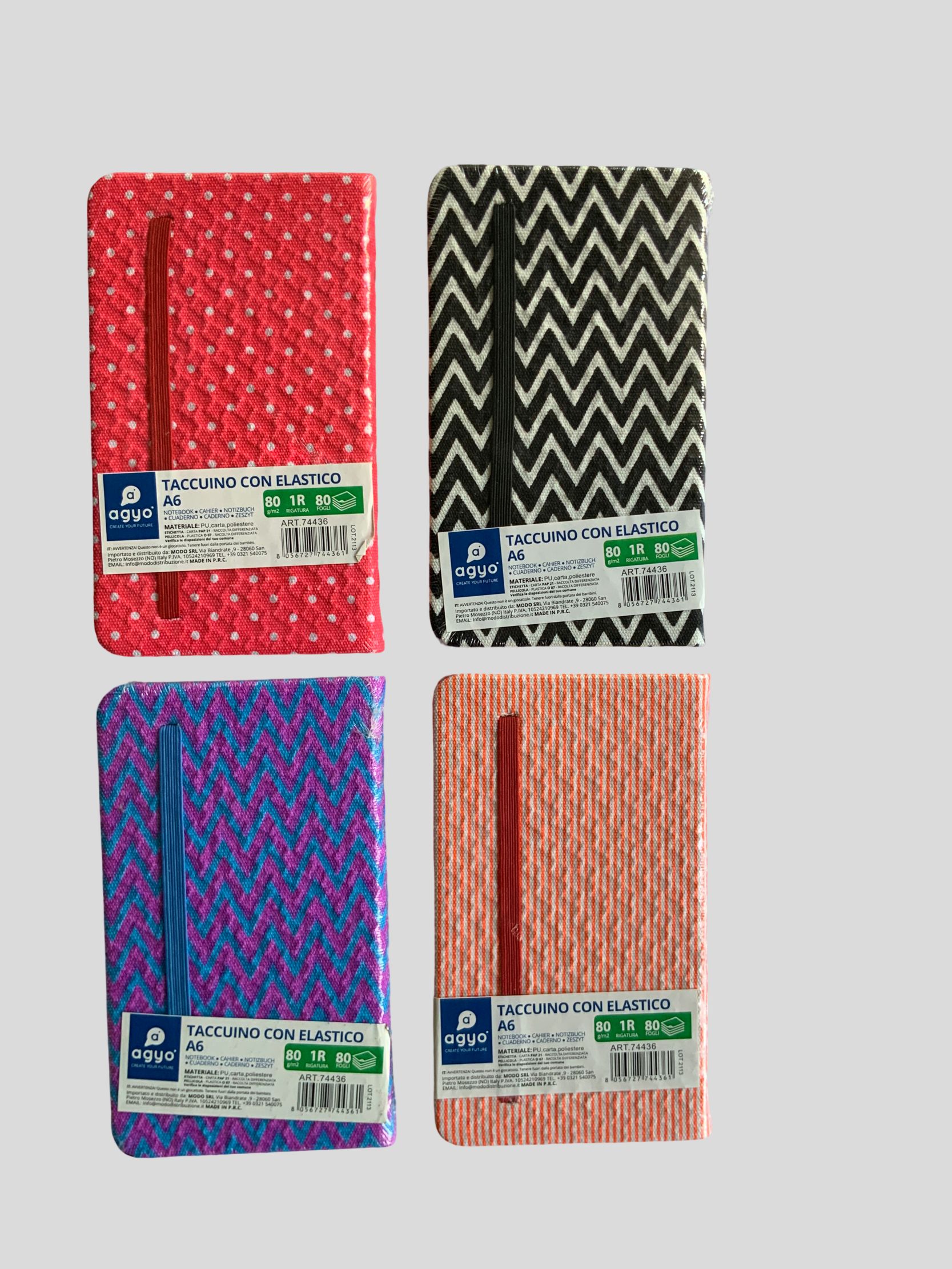 A5, A6, A7 160 pages Hard Cover Notebook, zigzag notebook, elastic band journal, lined pages, stylish notebook, school supplies, office notebook, gift notebook NOTEPADS