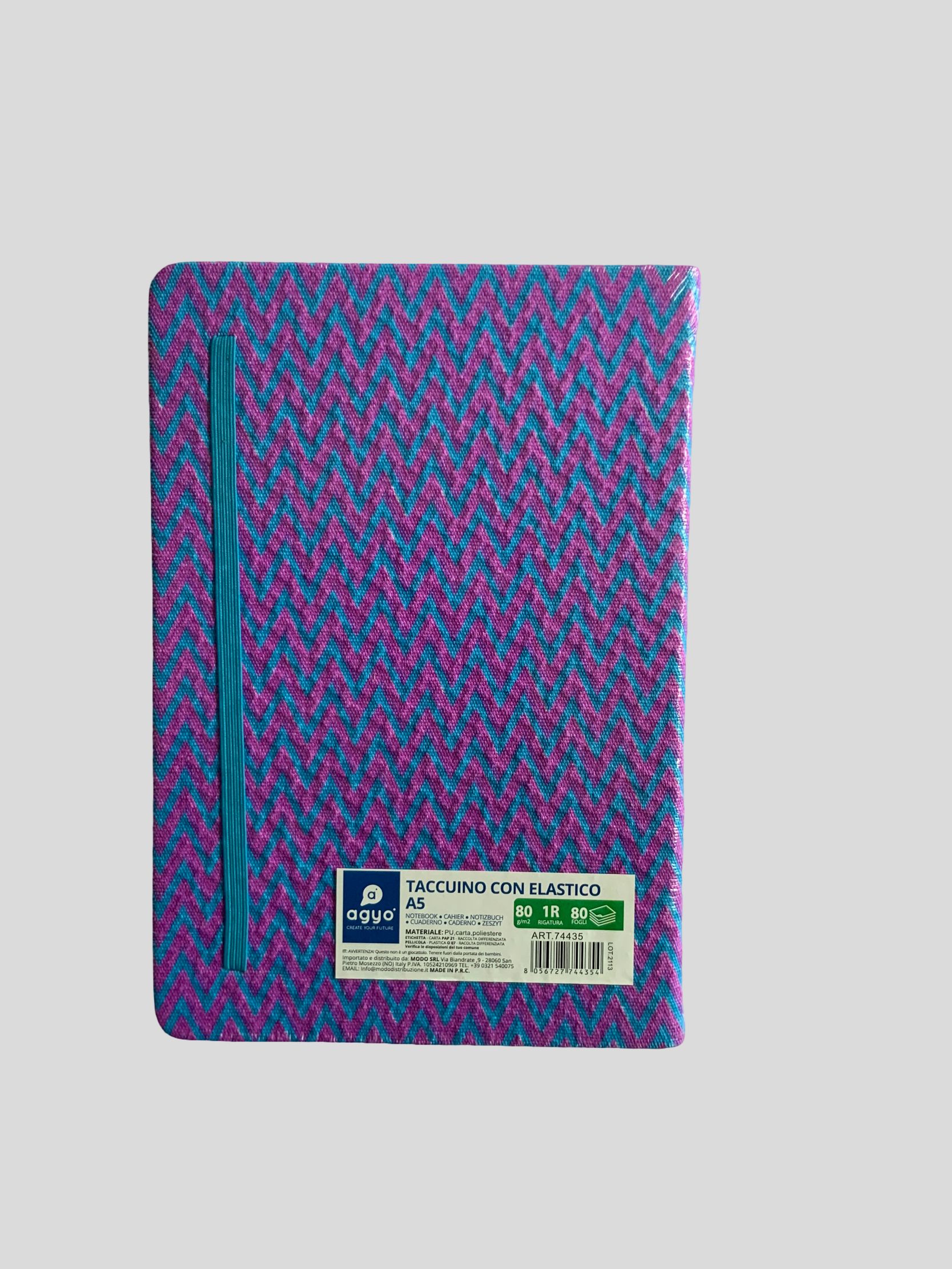 A5, A6, A7 160 pages Hard Cover Notebook, zigzag notebook, elastic band journal, lined pages, stylish notebook, school supplies, office notebook, gift notebook NOTEPADS