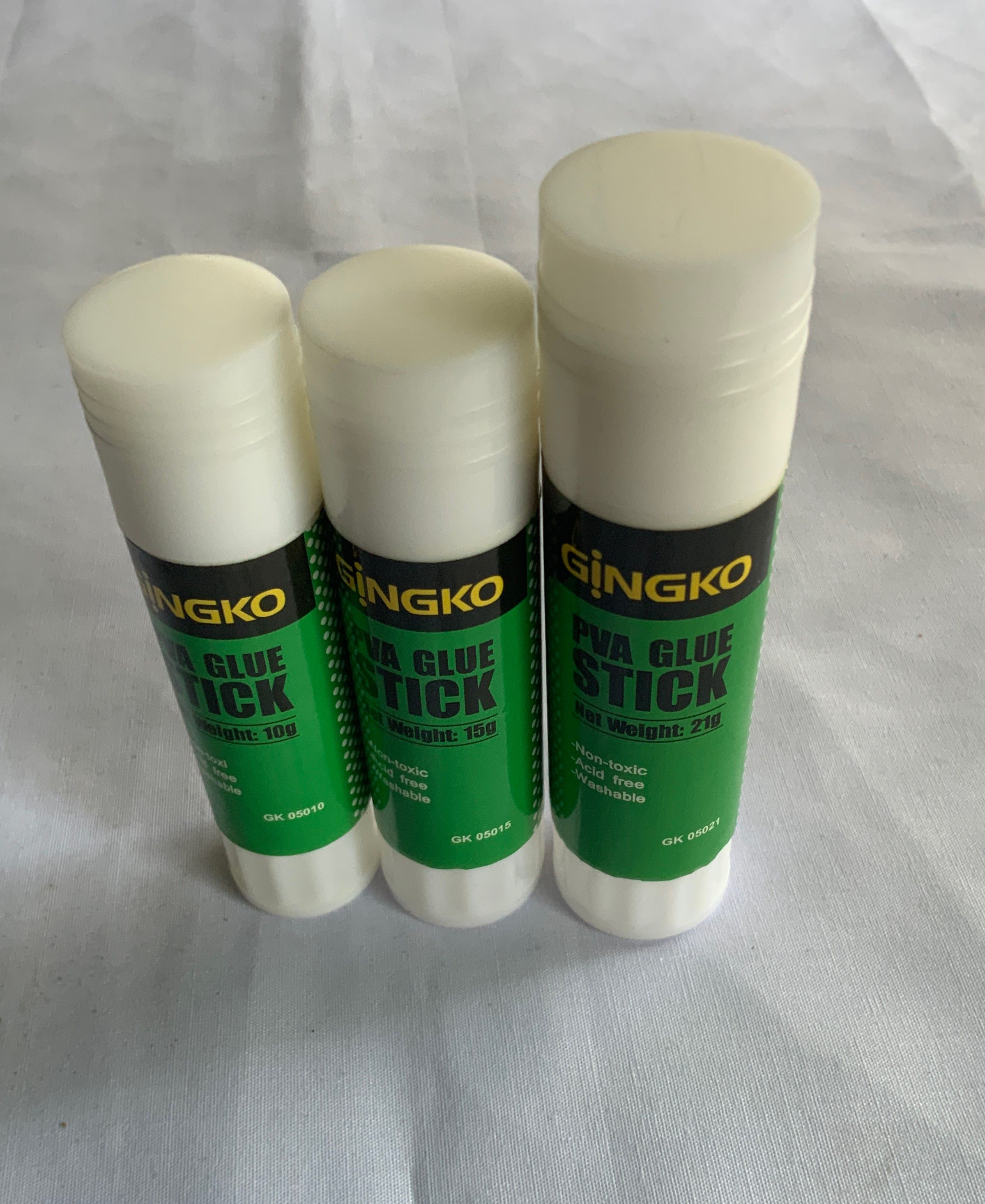 Glue stick, 21/15/10g glue, Gingko glue, non-toxic adhesive, washable glue, acid-free glue, school supplies, office stationery, craft glue, paper glue, mess-free glue stick