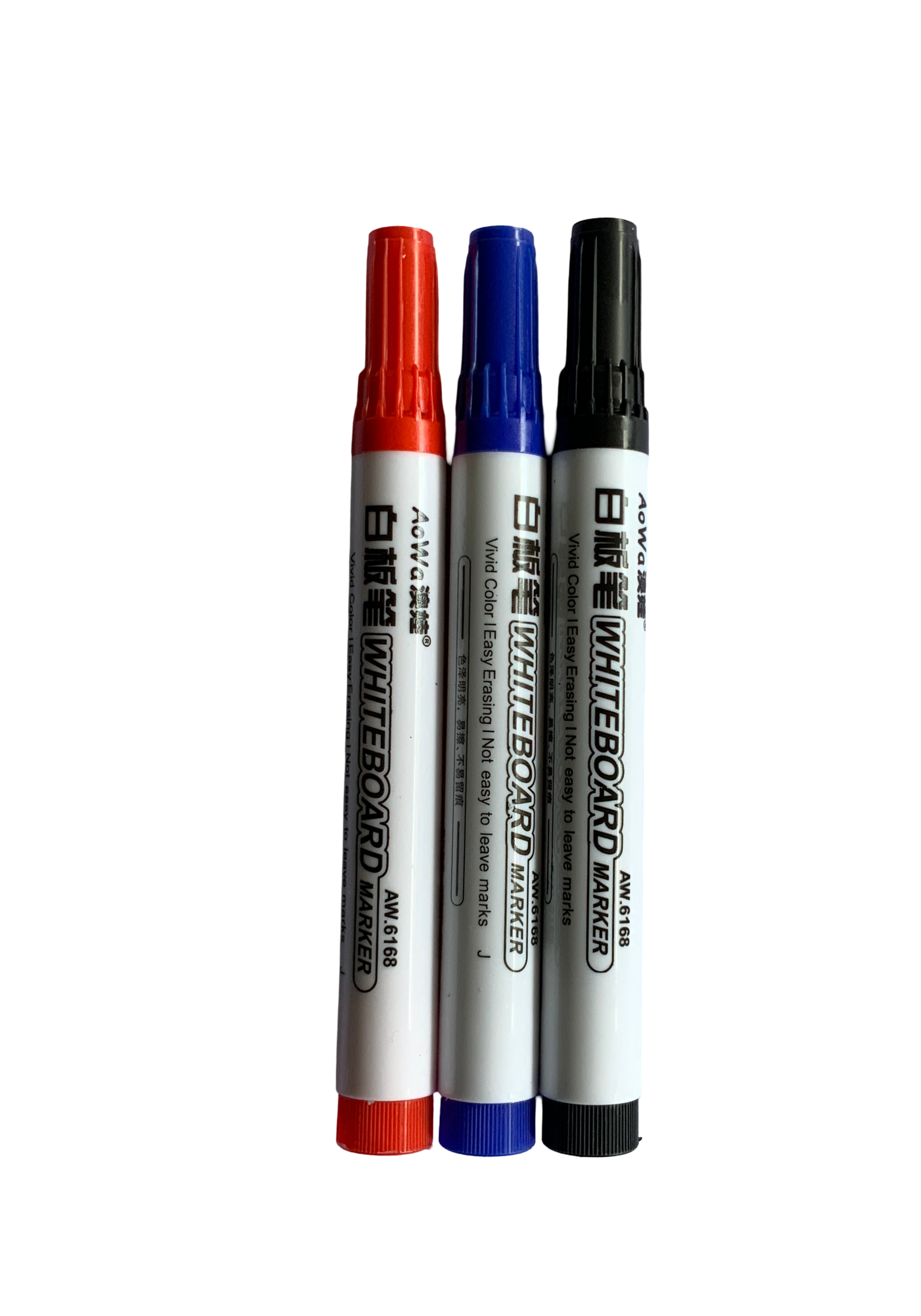 Aowa 6168 Whiteboard Marker Pen (Box of 10)  Dry Erase Marker Set  Refillable Whiteboard Markers Office & School Whiteboard Markers  (Red/Blue/Black)