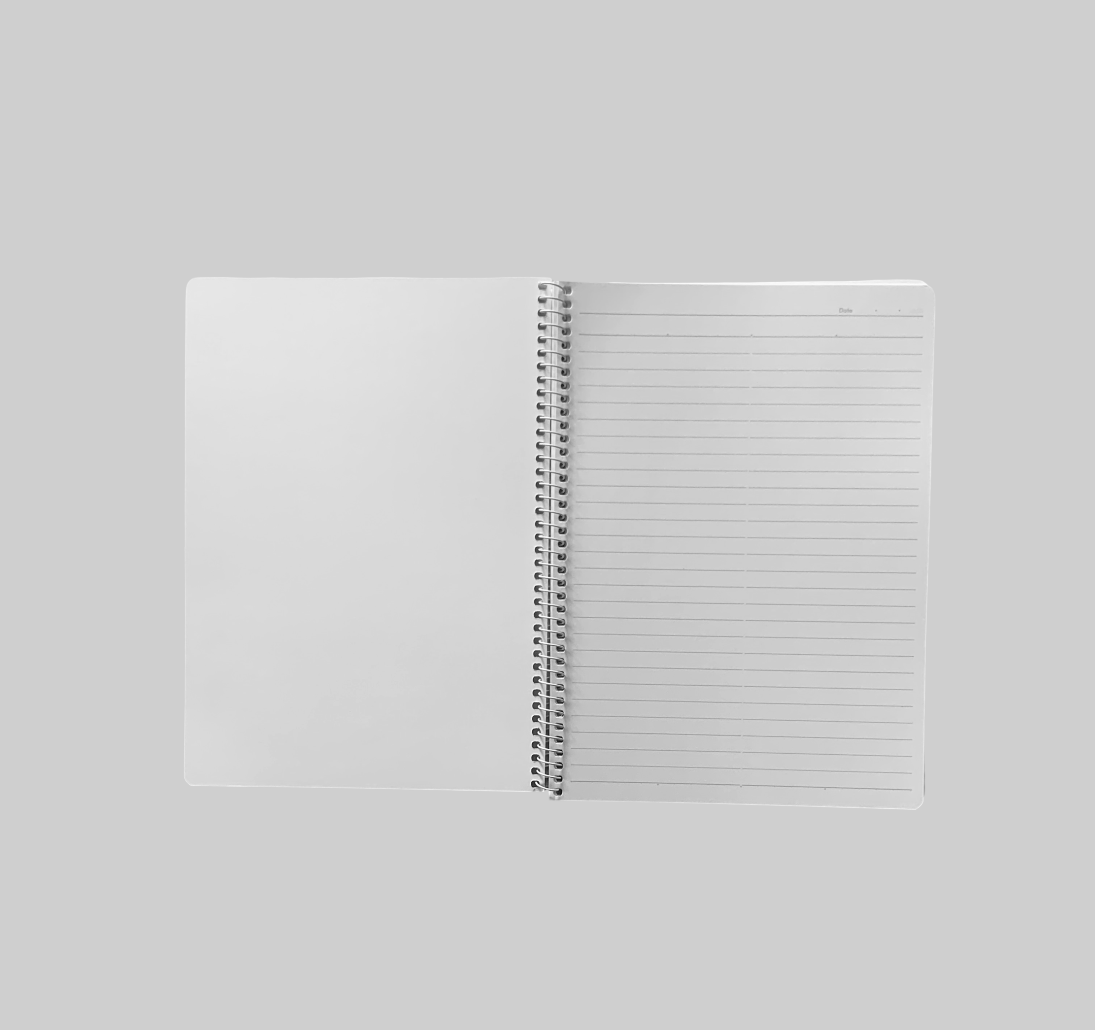 100 pages B5 notebook, spiral notebook, Partner Capable, lined notebook, minimalist design, school supplies, office supplies, colored NOTEPAD