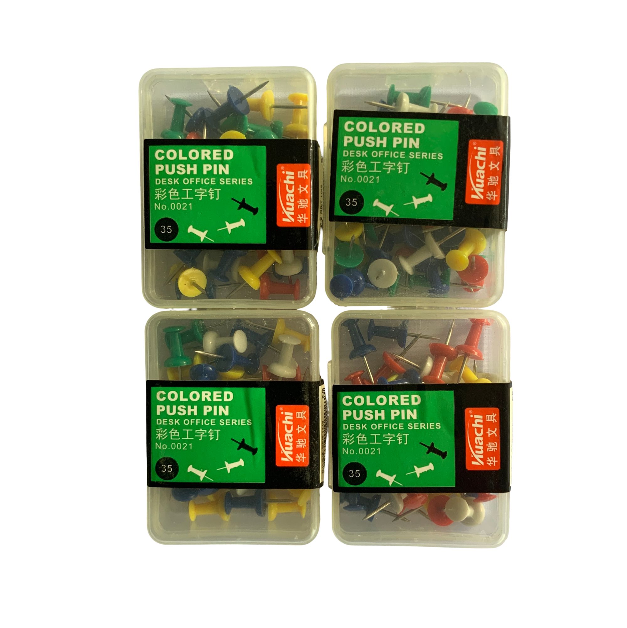 35pcs Multi-Color Push Pins  Colored Push Pins Set Thumb Tacks/Map Pins 35 Pack  Multi-Color Notice Board Pins