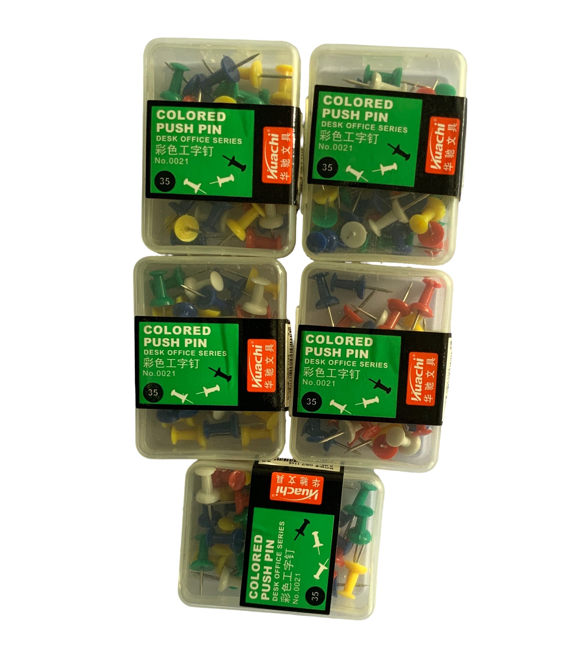 35pcs Multi-Color Push Pins  Colored Push Pins Set Thumb Tacks/Map Pins 35 Pack  Multi-Color Notice Board Pins