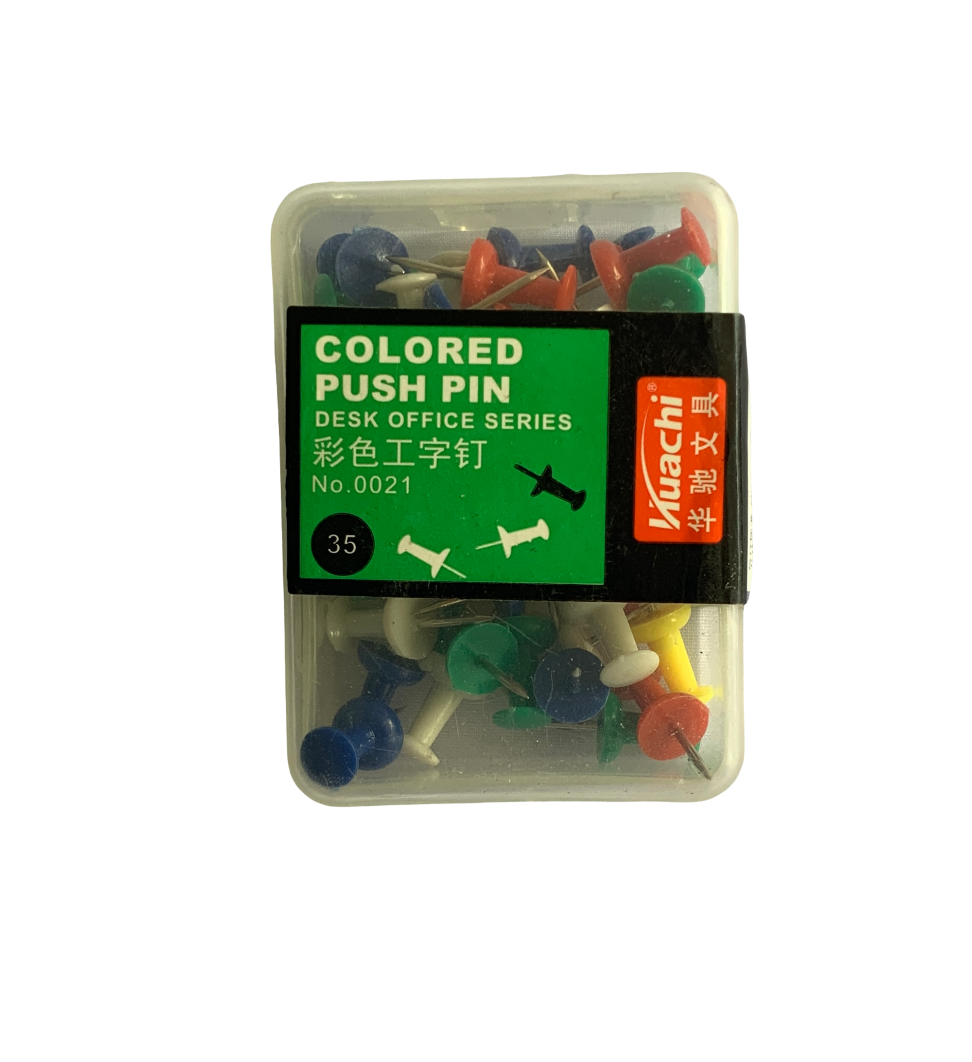 35pcs Multi-Color Push Pins  Colored Push Pins Set Thumb Tacks/Map Pins 35 Pack  Multi-Color Notice Board Pins
