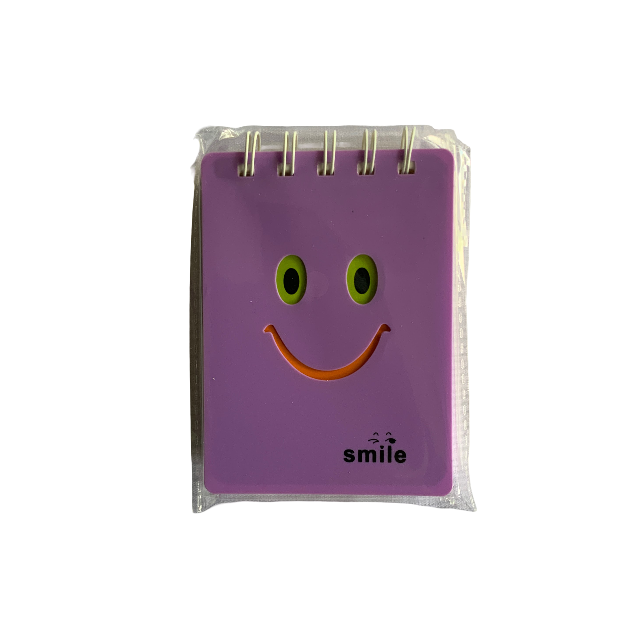 A7 Mini Spiral Smile Notebook  Pocket Smiley Face Notepad  Cute Spiral Memo Pad  Small Lined Spiral Notebook  Smile Face Flip Notepad