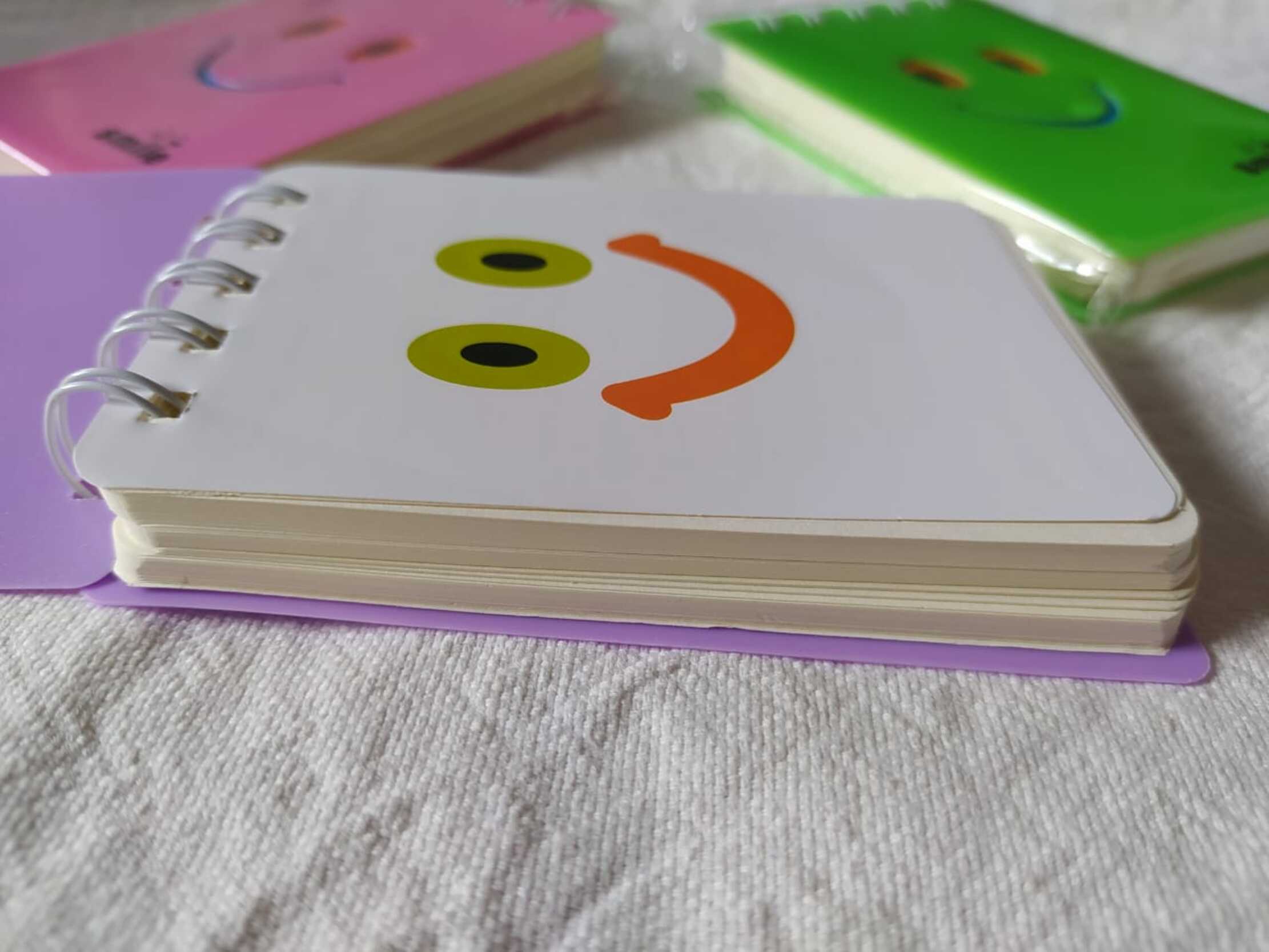 A7 Mini Spiral Smile Notebook  Pocket Smiley Face Notepad  Cute Spiral Memo Pad  Small Lined Spiral Notebook  Smile Face Flip Notepad