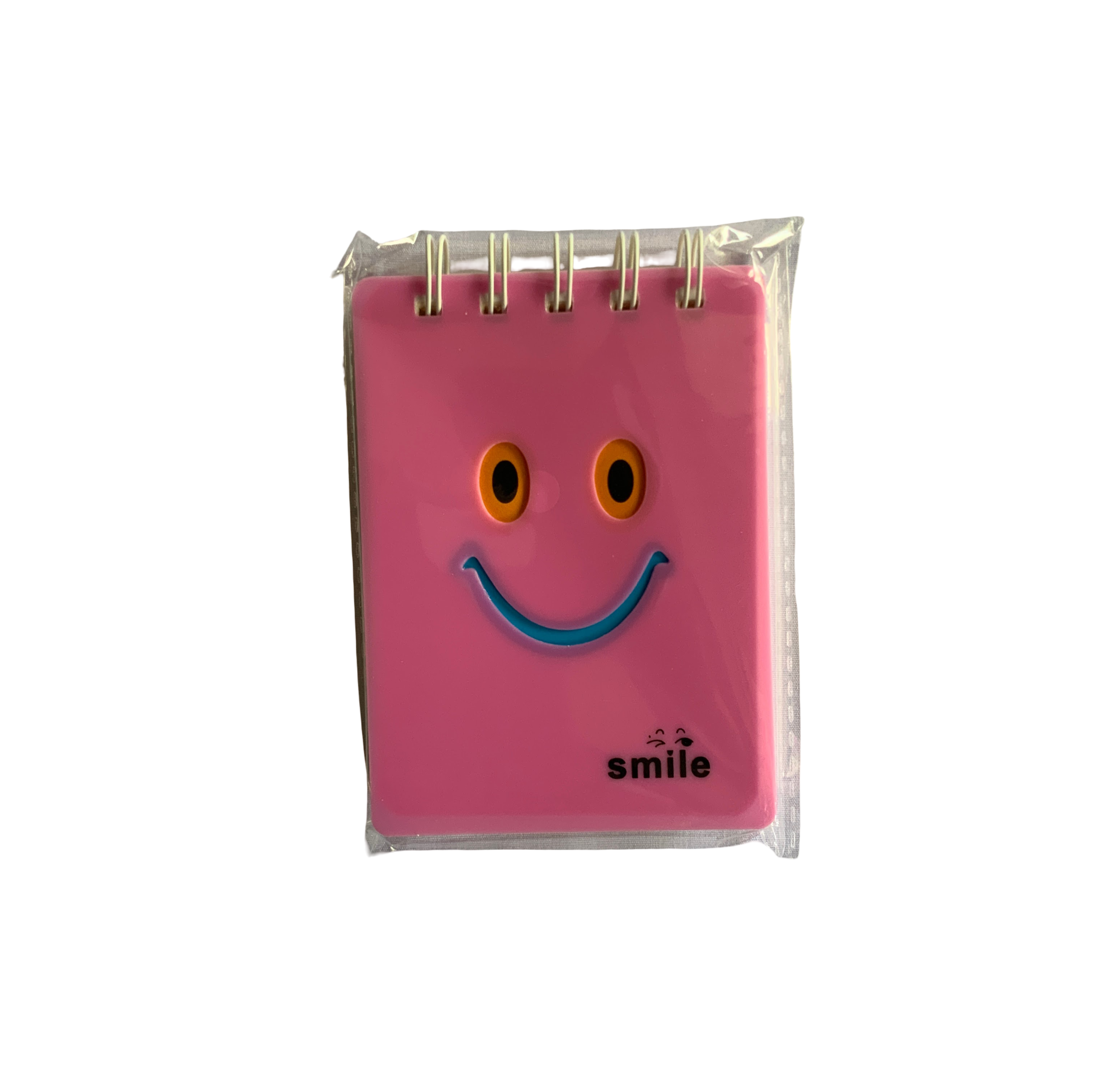 A7 Mini Spiral Smile Notebook  Pocket Smiley Face Notepad  Cute Spiral Memo Pad  Small Lined Spiral Notebook  Smile Face Flip Notepad