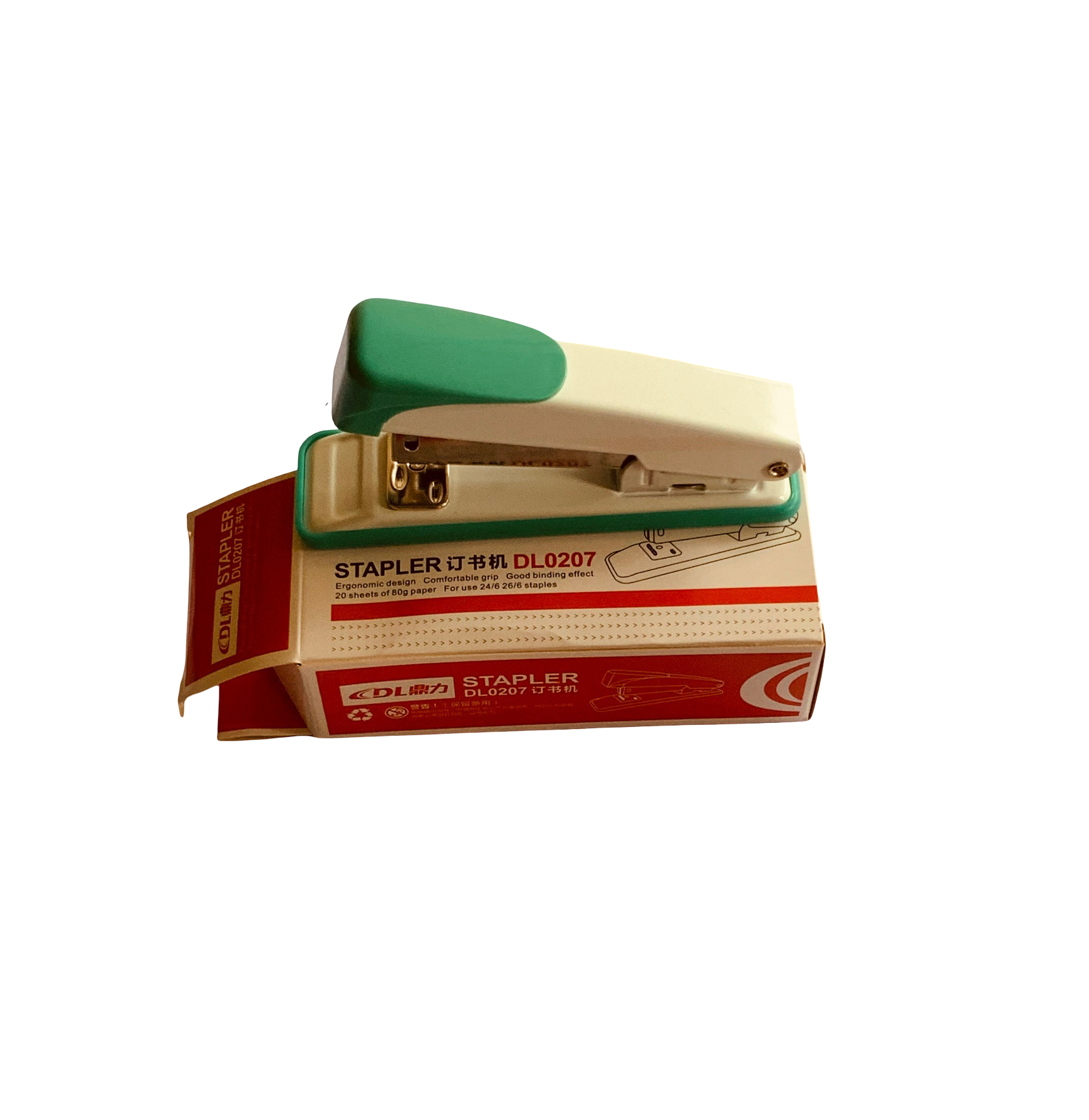 DL Stapler DL0207 Ergonomic Office Stapler 25 Sheets Desktop Stapler Compact Stapler for 24/6 & 26/6 Staples