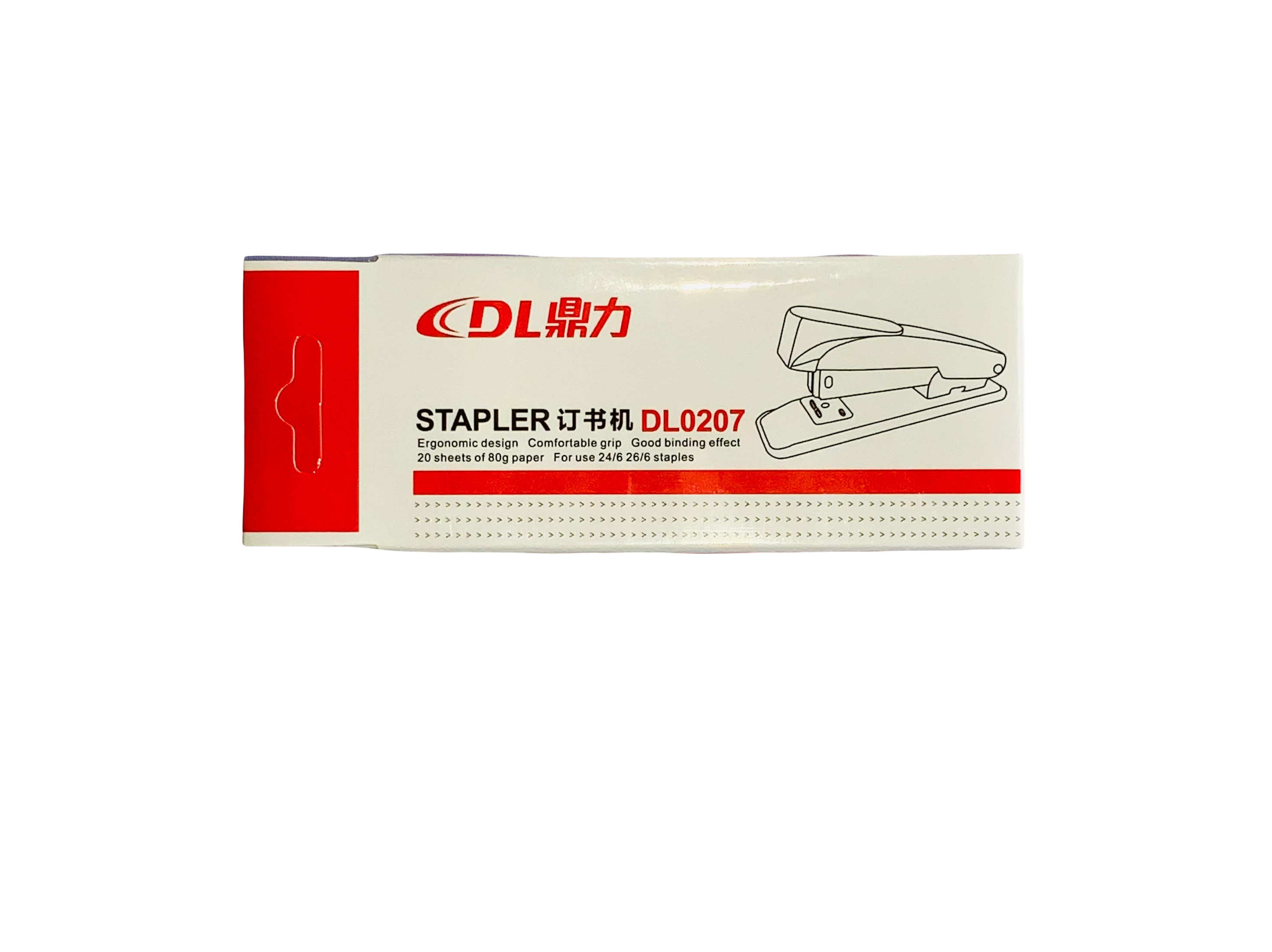 DL Stapler DL0207 Ergonomic Office Stapler 25 Sheets Desktop Stapler Compact Stapler for 24/6 & 26/6 Staples