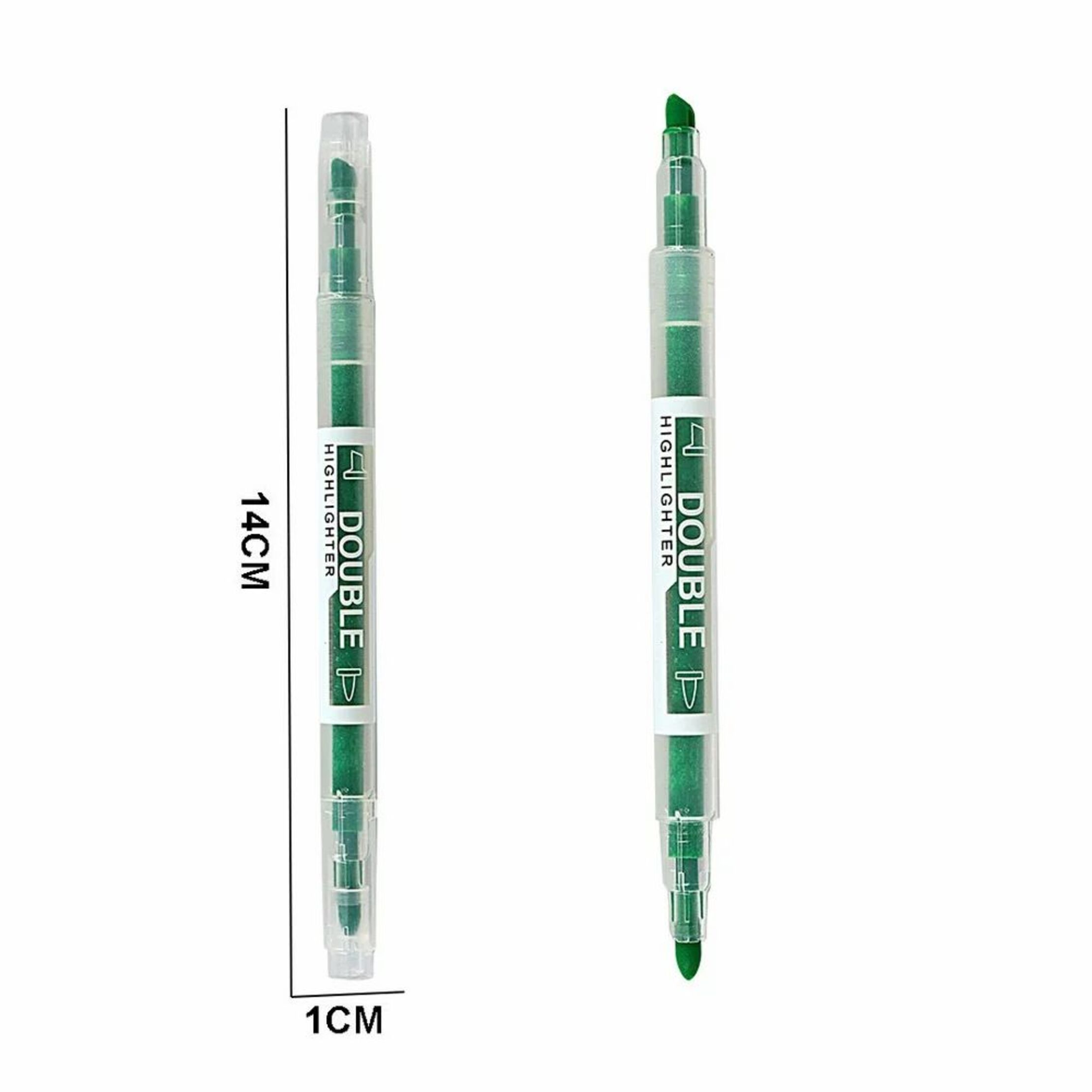 AYB-816 Double-Ended Highlighter Pen Set  6pcs Fluorescent Color Dual Tip Highlighters  AYB Double Head Highlighter Pens  Dual Tip Neon Highlighter Markers Set