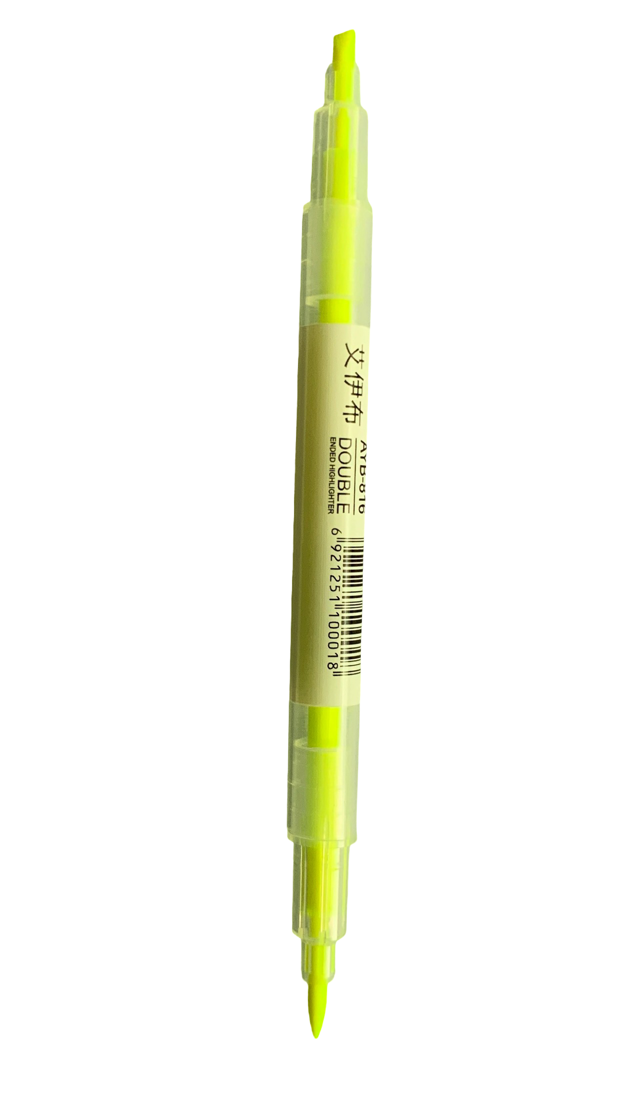 AYB-816 Double-Ended Highlighter Pen Set  6pcs Fluorescent Color Dual Tip Highlighters  AYB Double Head Highlighter Pens  Dual Tip Neon Highlighter Markers Set