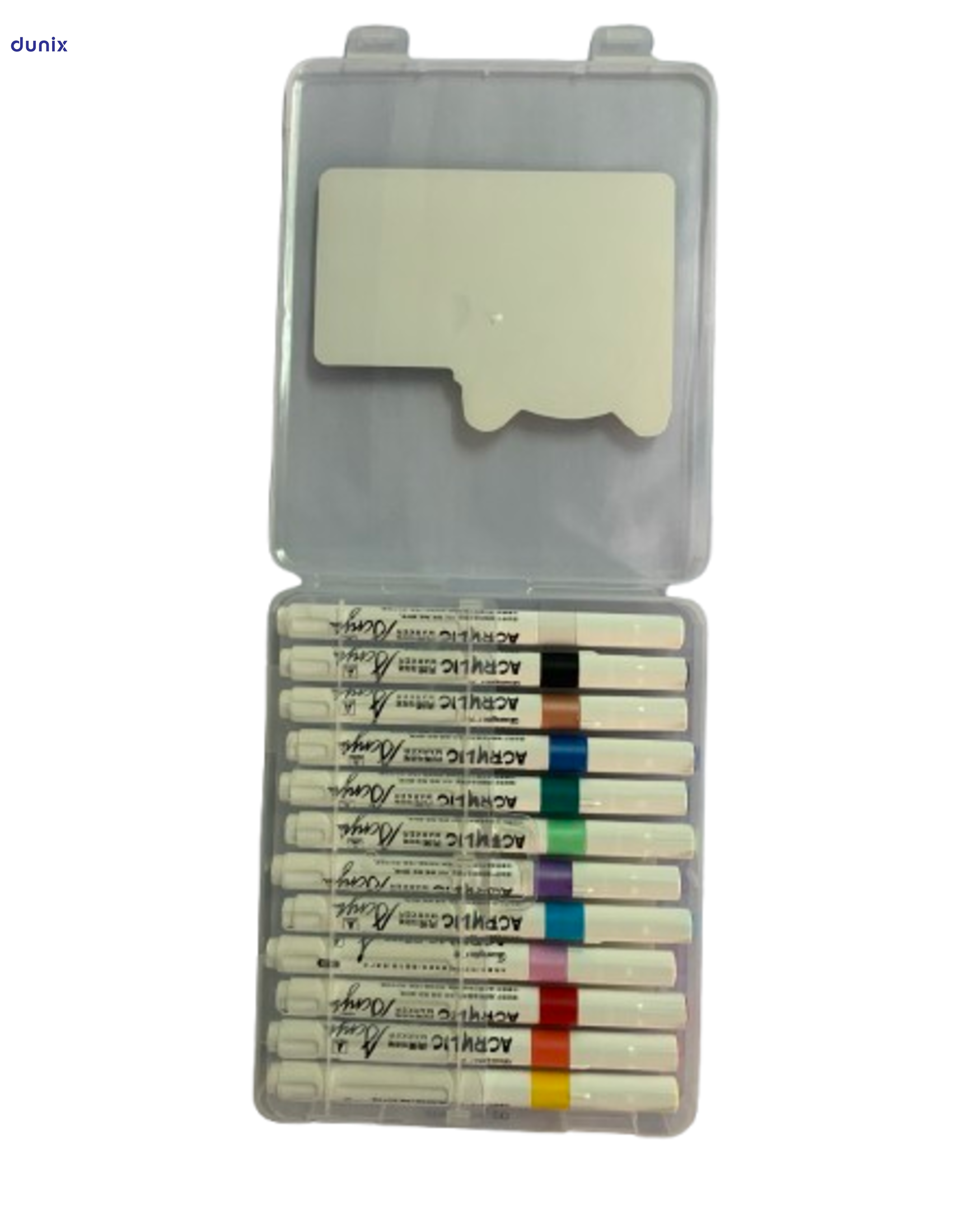 Guangbo H02248 Acrylic Marker 12 Colors Set  Permanent Acrylic Paint Marker Pens