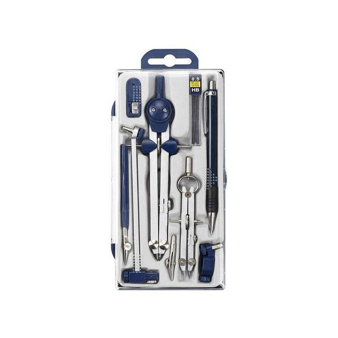 Complete Technical Drawing Geometry Set (Cokai T-1360, 9 pcs Set, 45 cm Set Squares)  Professional Geometry & Drafting Tools Kit  Comprehensive Technical Drawing Instruments Bundle