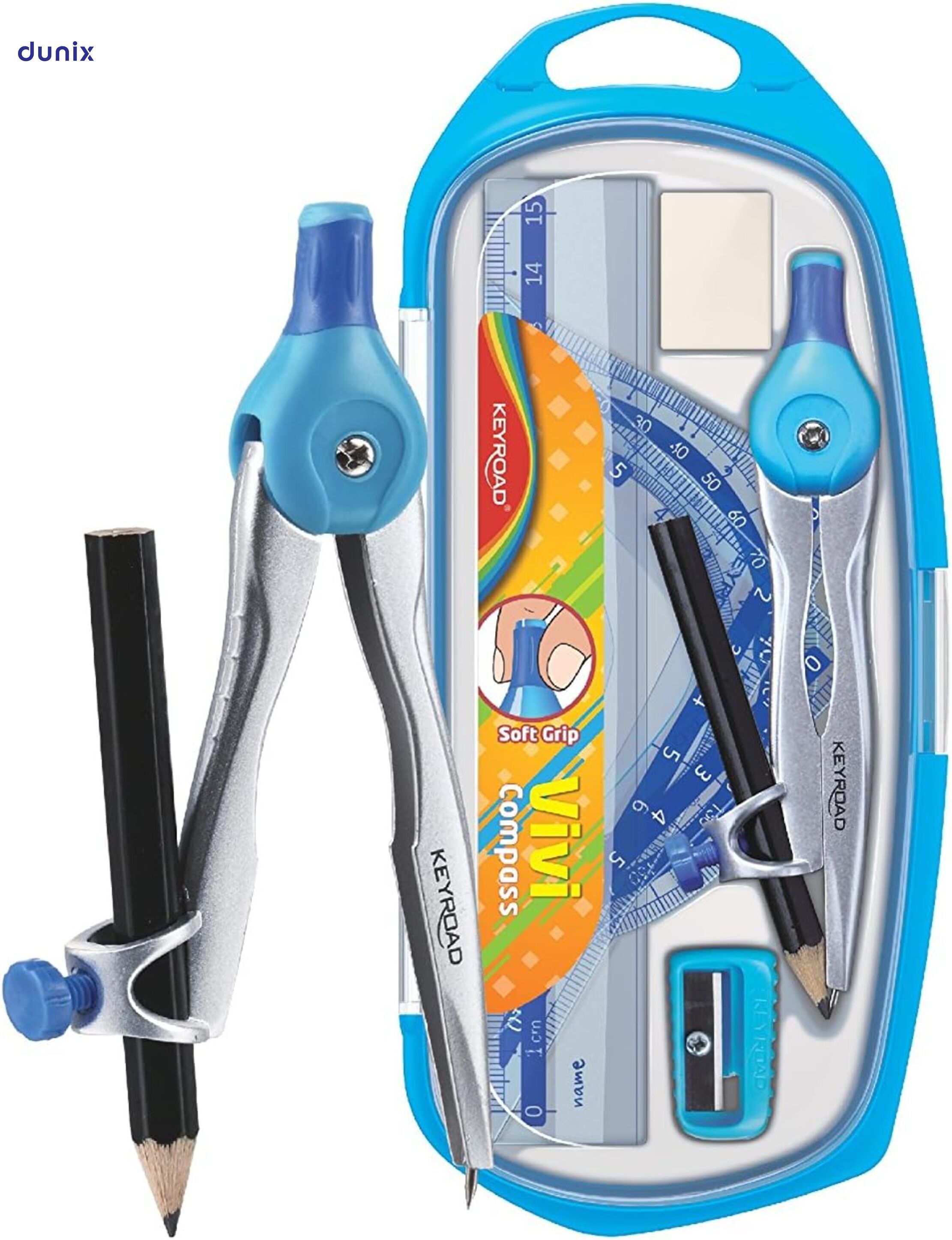 KEYROAD 10‑Piece Geometry Set (KR971452) – Complete Math Toolkit