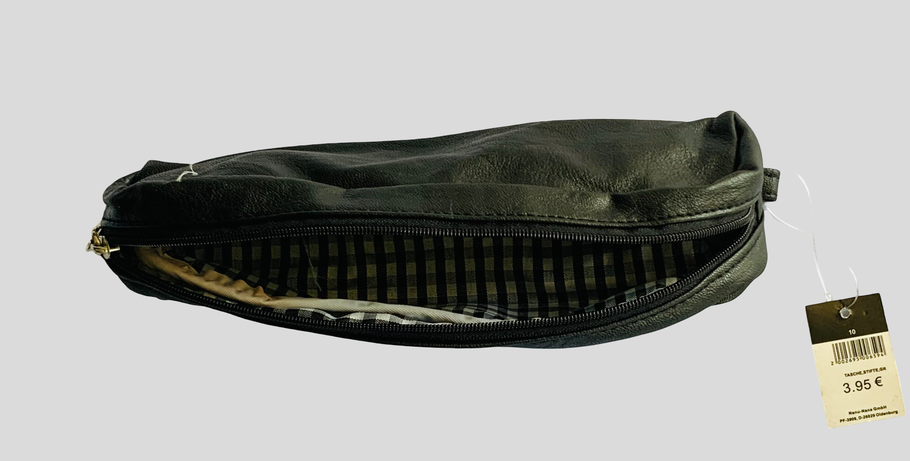 Germany-made Synthetic Leather Pencil Pouch Compact Zipper pencil case,  Good Quality stationery pouch, cute school supplies Trendy school supplies Unique gift idea