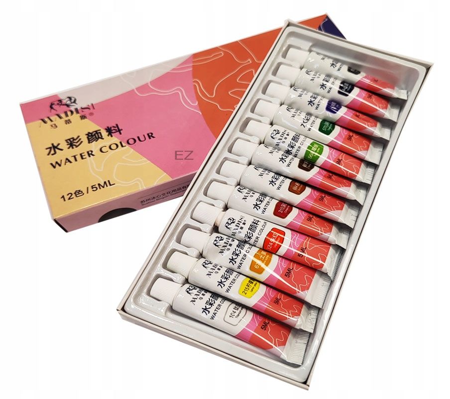 Madisi Watercolour 12 Colors Set 12pcs Watercolor 5ml Paint Tubes  Student Watercolor Set