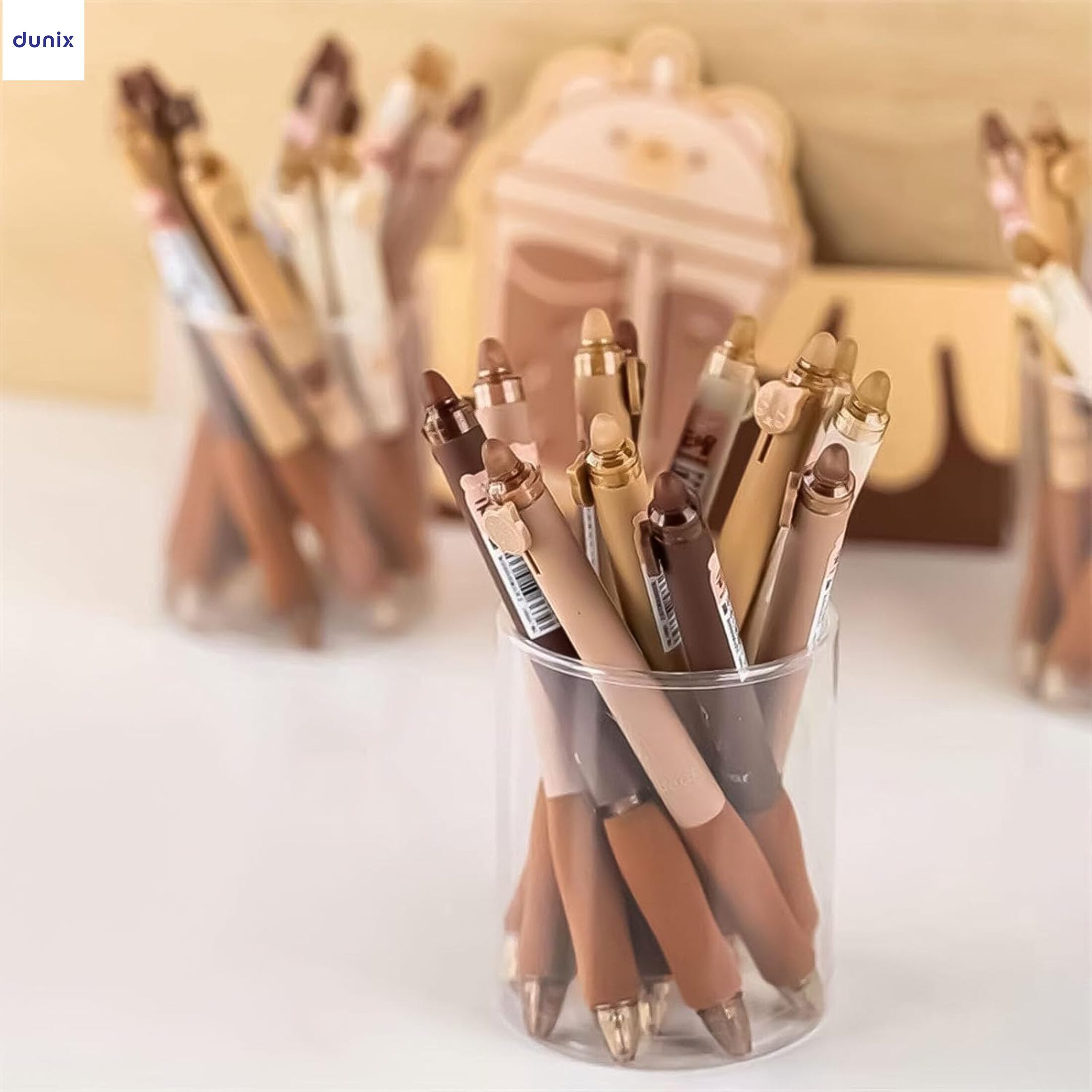 Erasable Gel Pens, Cute Retractable Gel Pens, Black Ink Pen, with Eraser Clear, Smooth Writing Comfortable to Use for Note Taking Marking Planner Crossword Puzzles