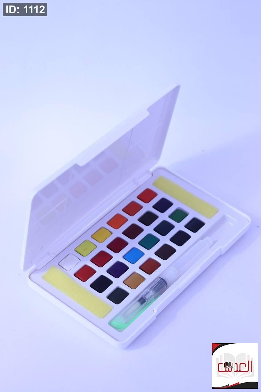 Solid Watercolor Paint Set with Brush Pen – 12/18/24/36 Colors – Portable Watercolour Kit for Artists, Students, and Beginners