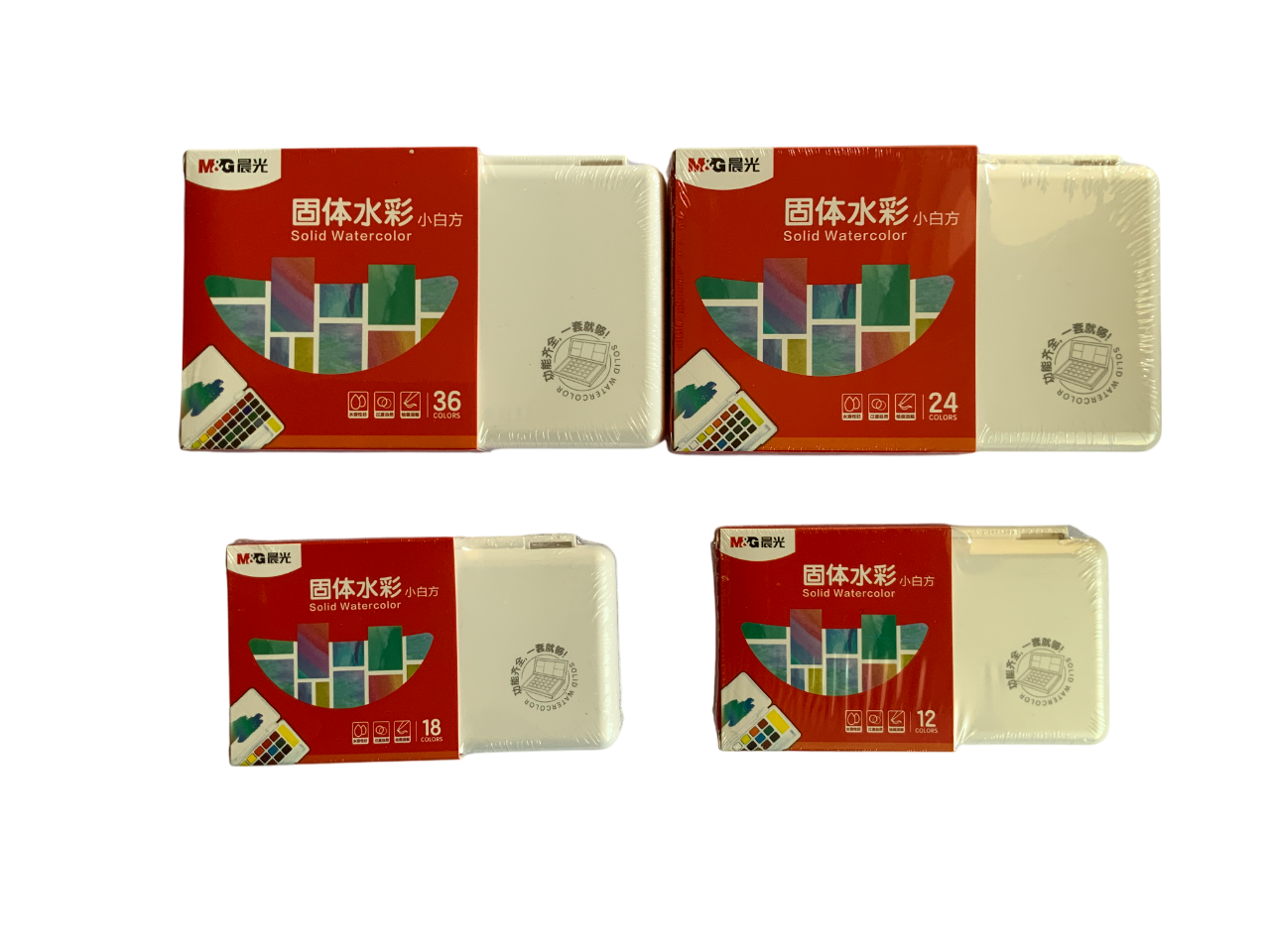 Solid Watercolor Paint Set with Brush Pen – 12/18/24/36 Colors – Portable Watercolour Kit for Artists, Students, and Beginners