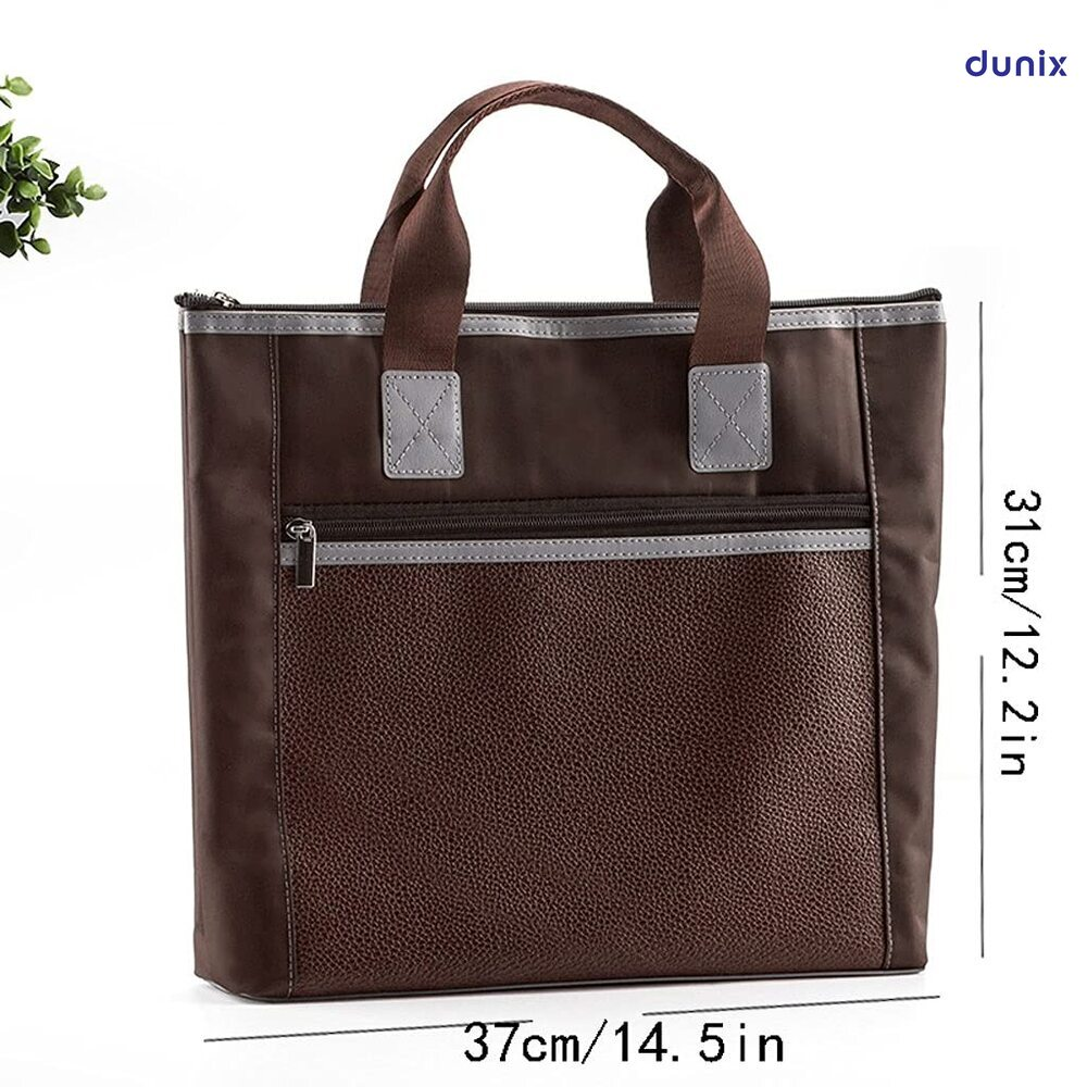 M&G Premium Multi-Pocket Oxford Document & Laptop Bag – Waterproof Office Handbag
