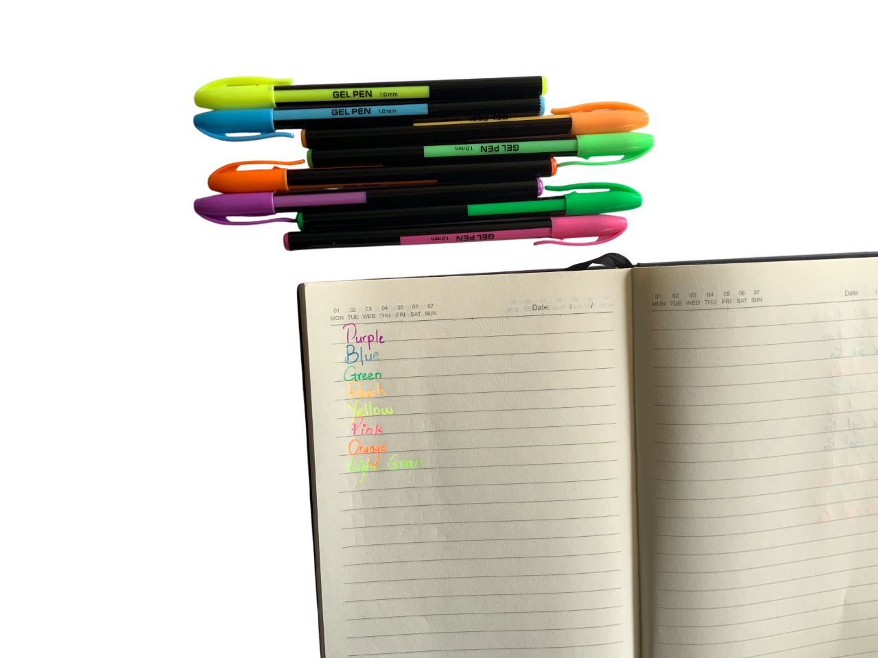 8 PCS Dunix Fluorescent Gel Pen Neon Gel Ink Pen Set