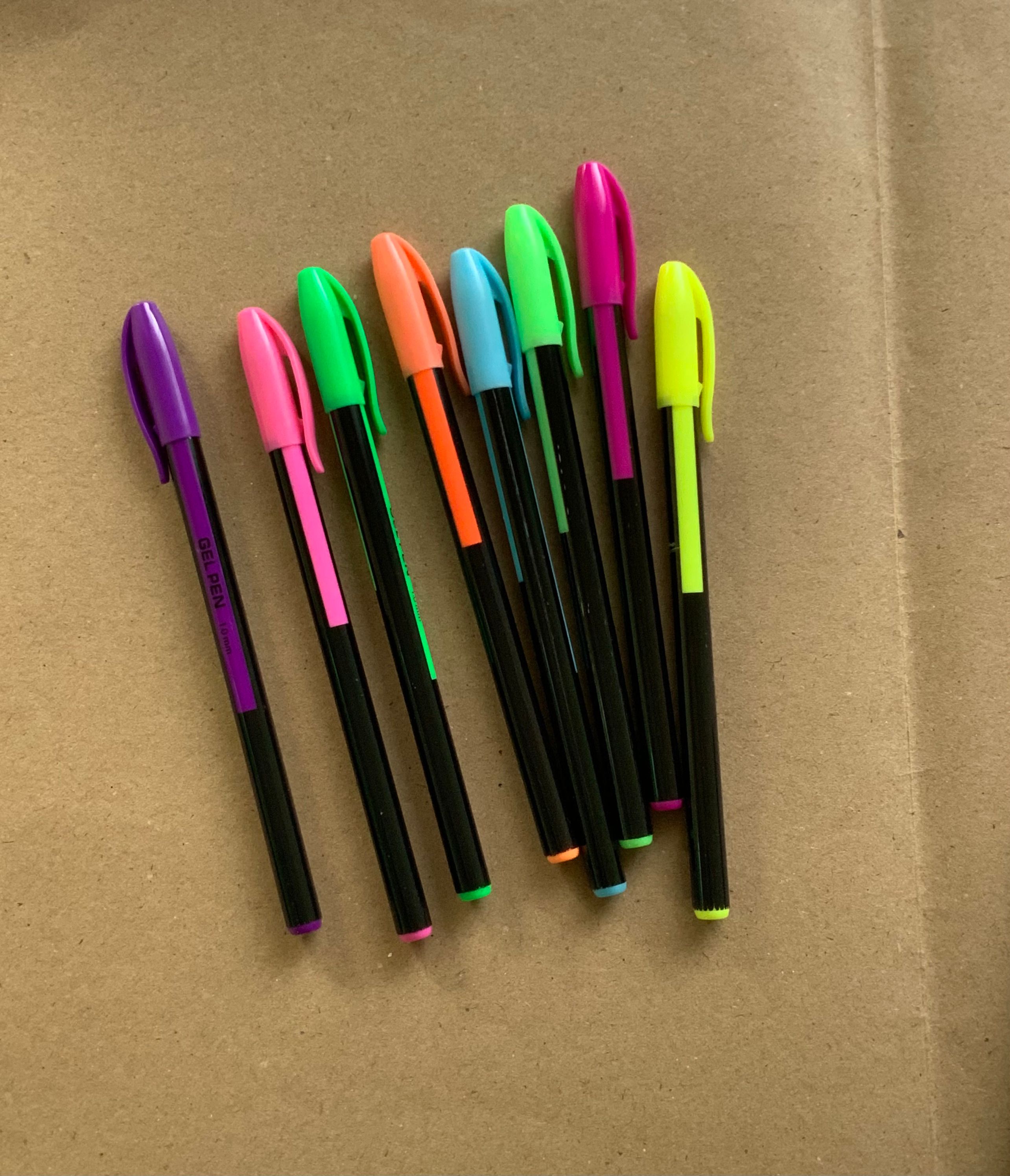 8 PCS Dunix Fluorescent Gel Pen Neon Gel Ink Pen Set
