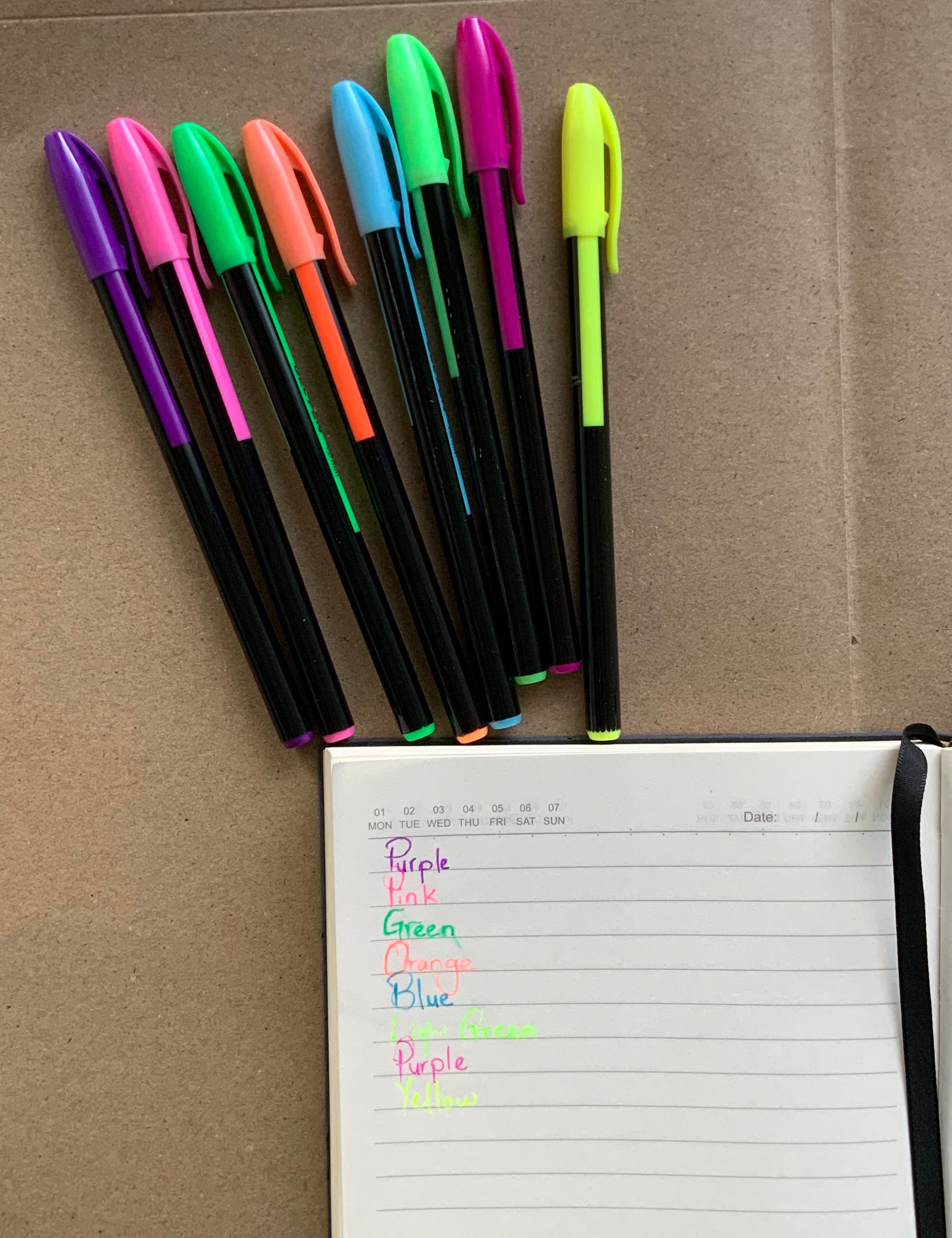 8 PCS Dunix Fluorescent Gel Pen Neon Gel Ink Pen Set