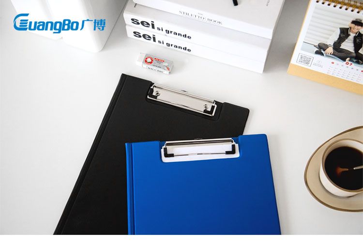 Guangbo WJ6109 A4 Size Clipboard – Strong Plastic Board with Metal Clip for Office, School & Exam Use