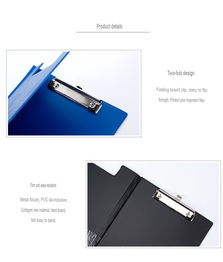 Guangbo WJ6109 A4 Size Clipboard – Strong Plastic Board with Metal Clip for Office, School & Exam Use