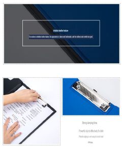 Guangbo WJ6109 A4 Size Clipboard – Strong Plastic Board with Metal Clip for Office, School & Exam Use