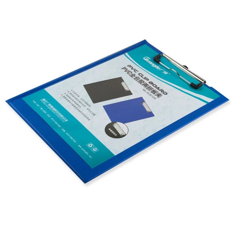 Guangbo WJ6109 A4 Size Clipboard – Strong Plastic Board with Metal Clip for Office, School & Exam Use