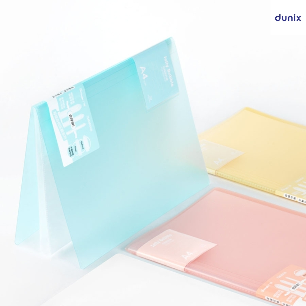20 Clear Pockets A4 Display Book – GuangBo A30002 File Organizer Jelly Bubble Document Folder