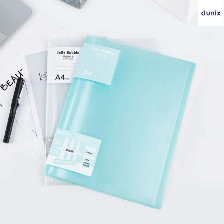 20 Clear Pockets A4 Display Book – GuangBo A30002 File Organizer Jelly Bubble Document Folder