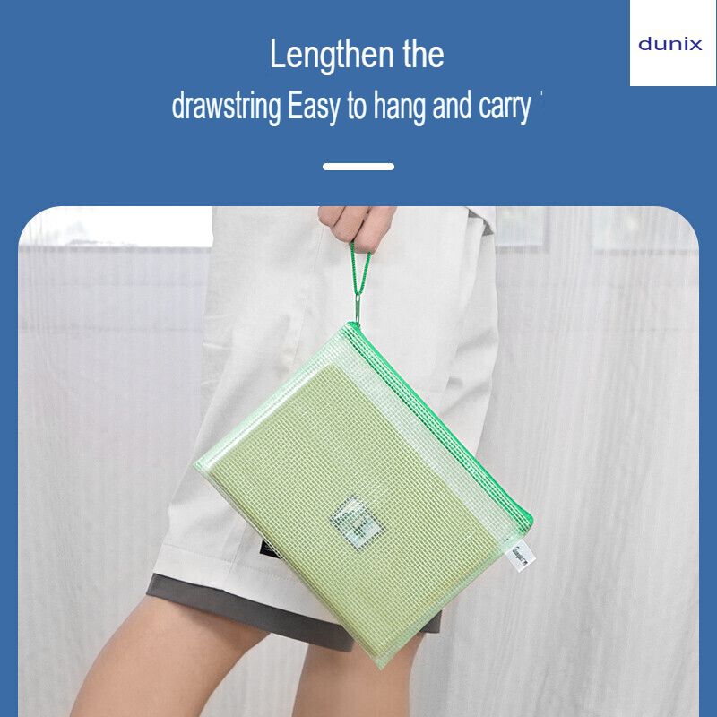 A5 GuangBo A6114  Mesh Zip Bag  Colorful Mesh PVC Zip File Bag Document Pouch