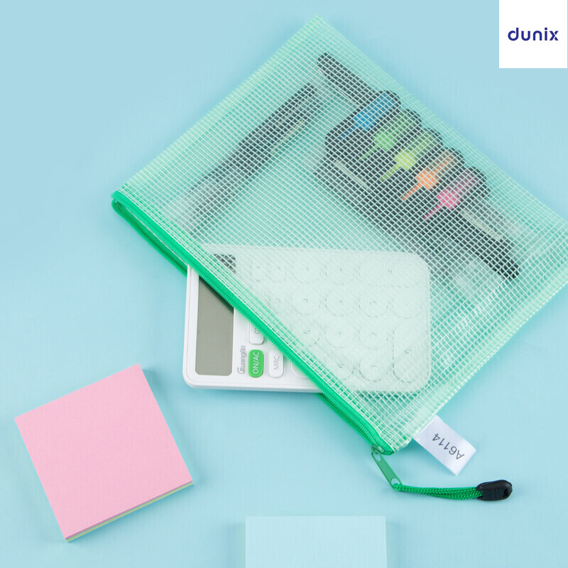 A5 GuangBo A6114  Mesh Zip Bag  Colorful Mesh PVC Zip File Bag Document Pouch