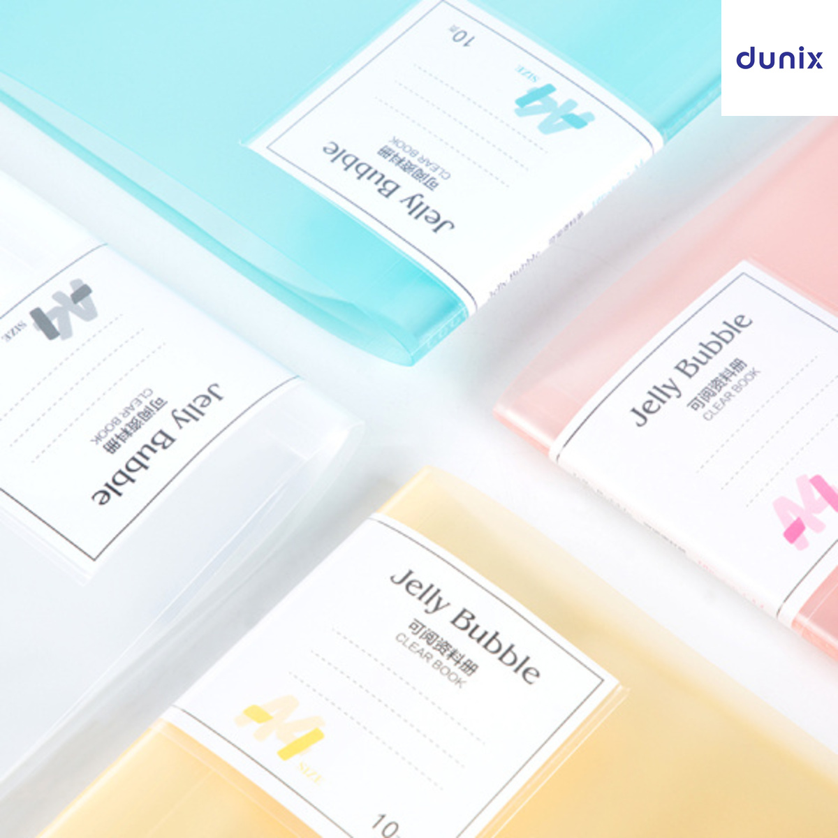 Clear Pockets A4 Display Book – GuangBo A30002 File Organizer Jelly Bubble Document Folder