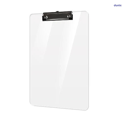 Transparent Flexible Exam Pad – Flexible Writing Board with Ruler Edge Clear Clipboard for Students A4 Size Acrylic Board