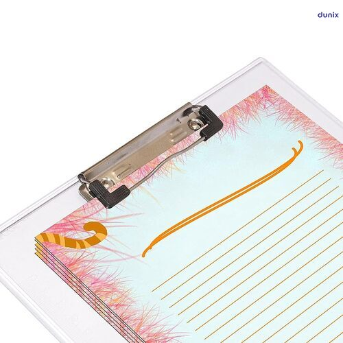 Transparent Flexible Exam Pad – Flexible Writing Board with Ruler Edge Clear Clipboard for Students A4 Size Acrylic Board