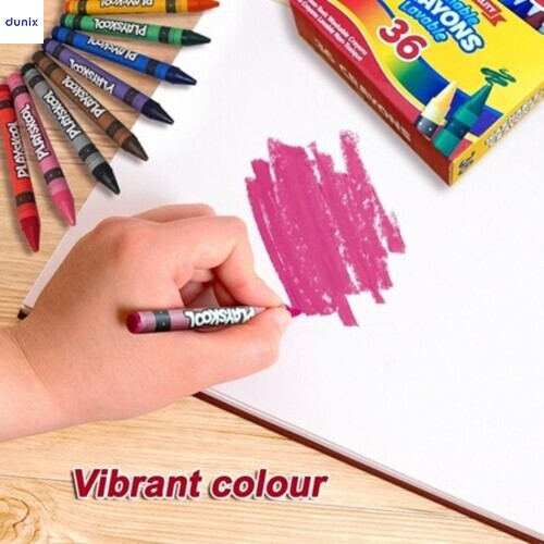 PLAYSKOOL 16 Premium Washable Crayons Bright Colors for Kids