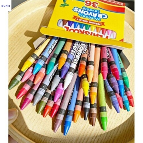 PLAYSKOOL 16 Premium Washable Crayons Bright Colors for Kids