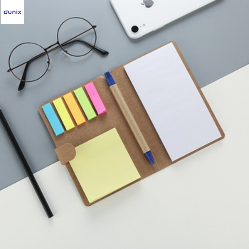 ANKO Spiral Bound Sticky Note Pad – Cute Designs (Pug, Unicorn, Rainbow) – Colored Memo Pad Set