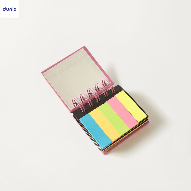 ANKO Spiral Bound Sticky Note Pad – Cute Designs (Pug, Unicorn, Rainbow) – Colored Memo Pad Set