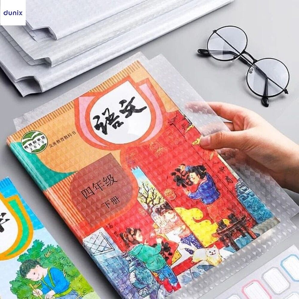 A4/ A5 GuangBo Transparent PVC Book Cover ,Waterproof, Durable Protective Wrap for Books & Notebooks