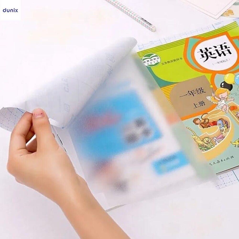 A4/ A5 GuangBo Transparent PVC Book Cover ,Waterproof, Durable Protective Wrap for Books & Notebooks
