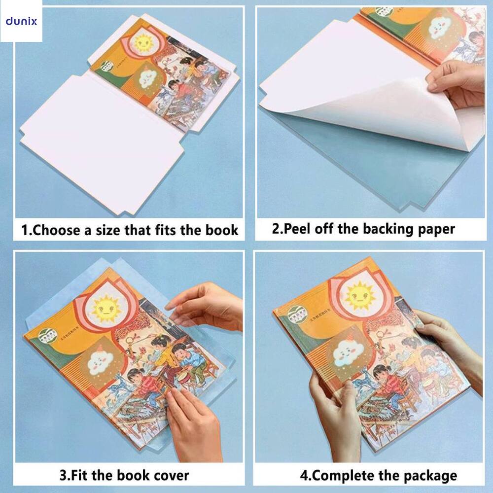 A4/ A5 GuangBo Transparent PVC Book Cover ,Waterproof, Durable Protective Wrap for Books & Notebooks