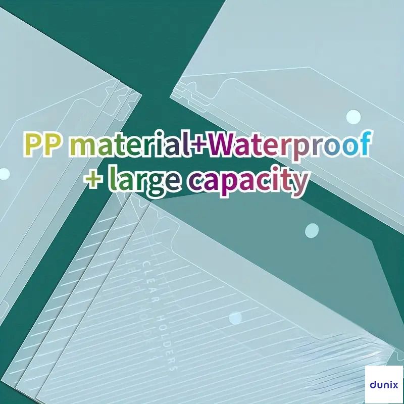 Clear A4 Document Holder GuangBo P0003  – Snap Button File Folder, Waterproof Plastic Envelope for Office & School