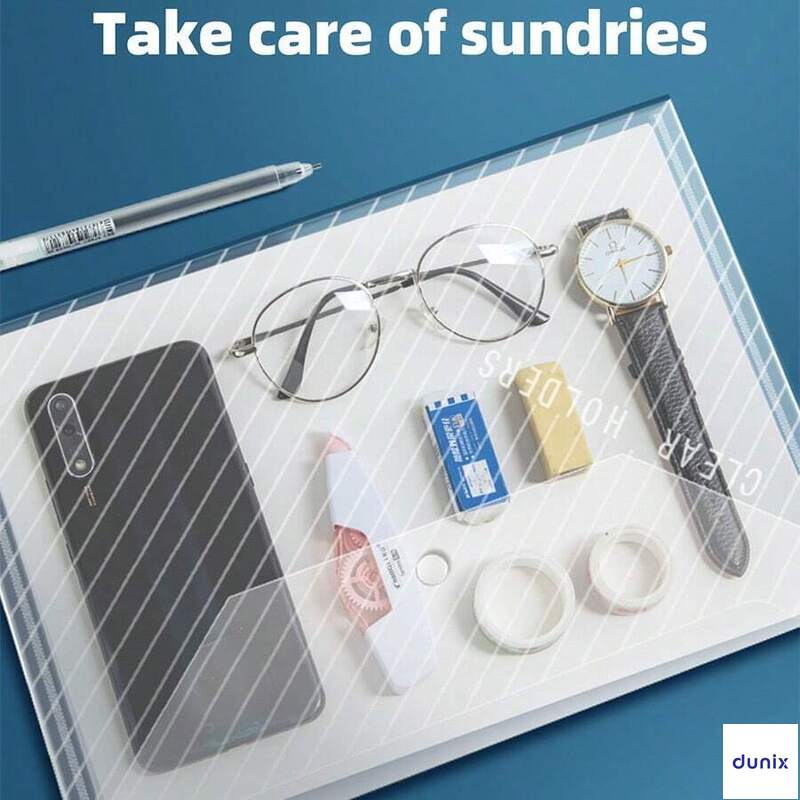 Clear A4 Document Holder GuangBo P0003  – Snap Button File Folder, Waterproof Plastic Envelope for Office & School