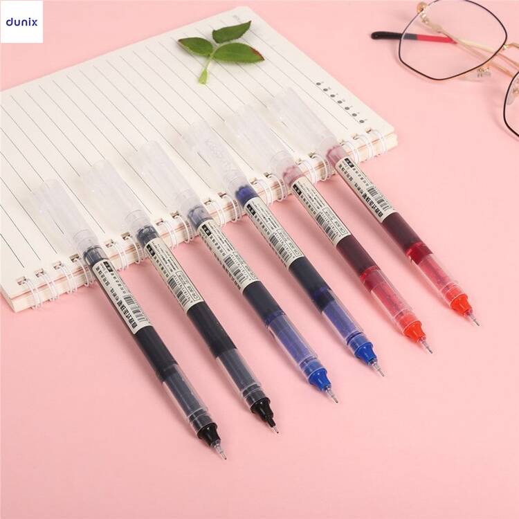 Premium Transparent Barrel Smooth Writing Gel Pens – 0.5mm Fine Tip Fast-Dry Gel Ink– Black, Blue & Red Color